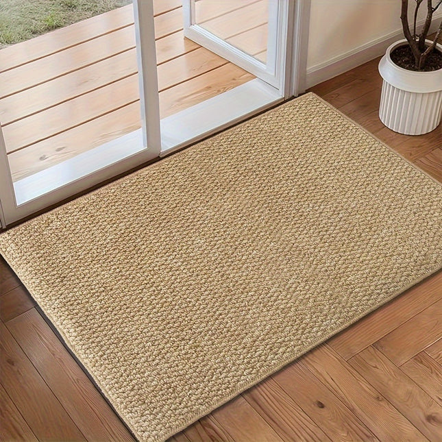 NobleWeave | Jute-Look Deurmat | Antislip Onderkant | Vuilafstotend | Rustieke Entree Bescherming | Machinewasbaar | Huis & Tuin Decoratie