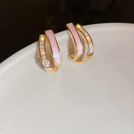 Zirconia Oorbellen | Elegante en Tijdloze Koreaanse Stijl | Subtiele Studs Verfijnde Hoops Opvallende Hangers | Comfortabel Lichtgewicht | Geschikt voor Dagelijks en Speciale Gelegenheden | Duurzaam Verfijnd Accessoire
