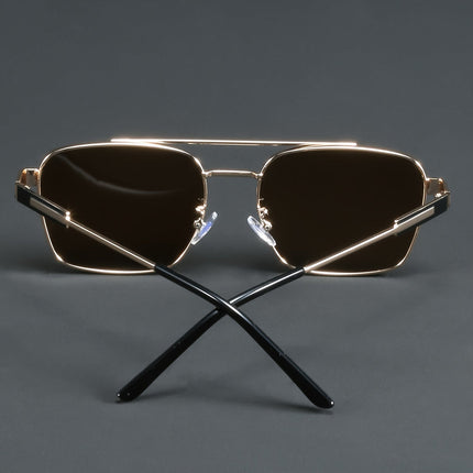 Herenzonnebril Full-Rim | Stijlvol Koper Montuur | Lichtblokkende Polycarbonaat Glazen | Casual & Comfortabel | Noah