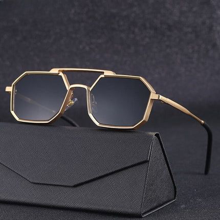 Carlo Aeroglasses | Zonnebril UV-bescherming Polariserend | Moderne Stijl Luxe Comfort | Zwart Zilver Goud | Duurzame Legeringsframes