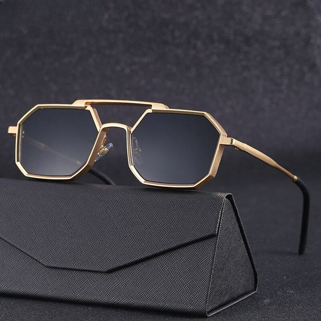 Carlo Aeroglasses | Zonnebril UV-bescherming Polariserend | Moderne Stijl Luxe Comfort | Zwart Zilver Goud | Duurzame Legeringsframes