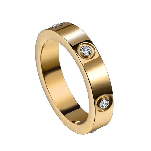Manhattan | Luxe Ring Bezet Met Sprankelende Stenen | Tijdloos Design In Goud, Roségoud Of Zilver | Elegant Statement Sieraad