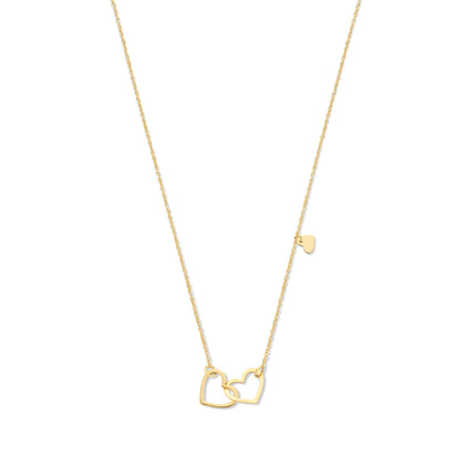 Belleville d’Amore | Luxe Gouden Sieraad | Ketting met Hartjes Design | Unieke Elegantie | Verfijnde Stijl | Perfect Cadeau