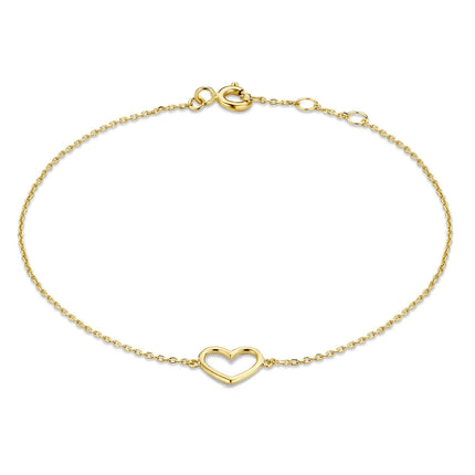 Belleville d’Amore Armband | Goud | Verfijnde & Unieke Sieraden | Hartvorm | Tijdloze Elegant & Originaliteit | Luxe Kado | Dames Sieraden