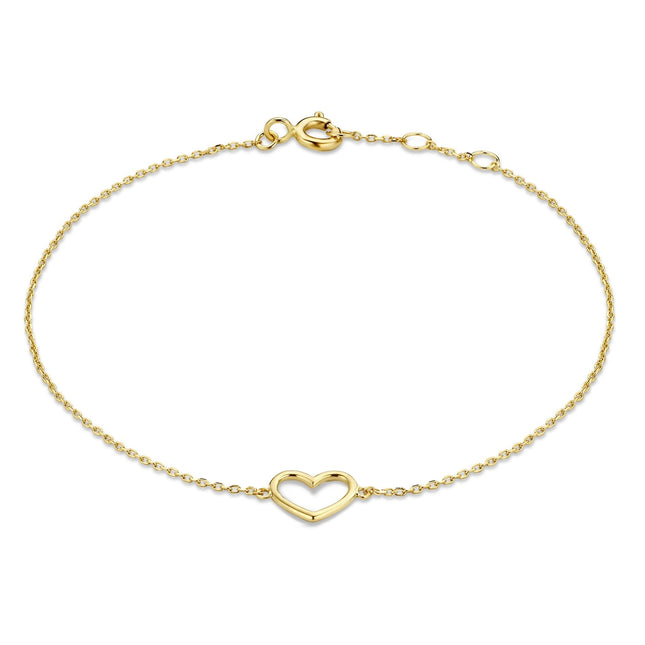 Belleville d’Amore Armband | Goud | Verfijnde & Unieke Sieraden | Hartvorm | Tijdloze Elegant & Originaliteit | Luxe Kado | Dames Sieraden
