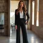 Dames Tweedelige Set | Blazer en Broek | Regular Fit | Stijlvol en Duurzaam | Kaliyah Collectie | Tijdloos Design | Maat L | Belle Couture