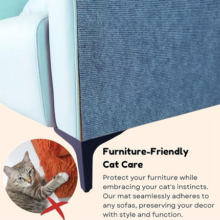 ClawSafe Zelfklevende Krabmat | Meubelbescherming tegen Kattenkrassen | Eenvoudig Te Installeren | Gelukkig en Gezond Voor Katten | Verkrijgbaar in Maten 30x100, 40x100, 60x100 cm | Duurzaam Niet-Geweven Stof