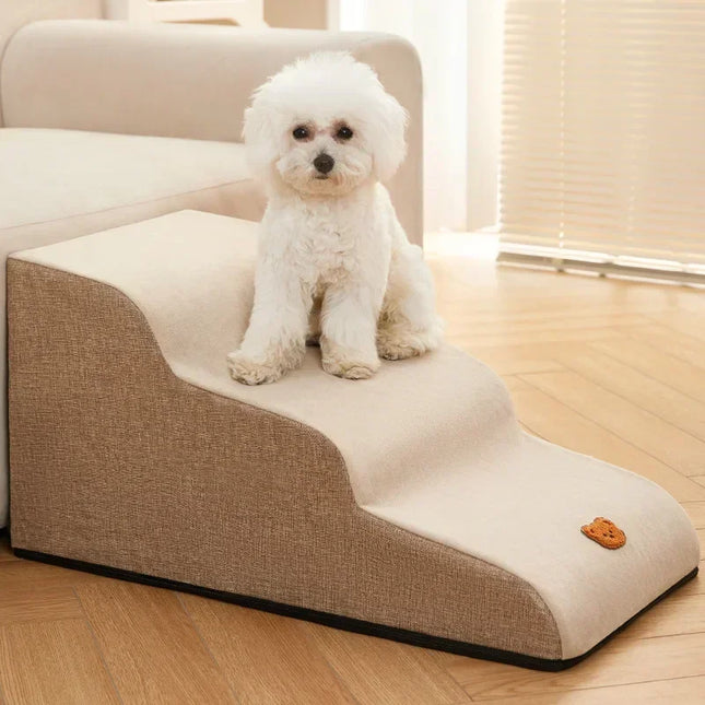 Luxe Huisdierentrap | Antislip Huisdierentrap voor Oudere dieren & Kleine Rassen | Veilig Klimmen voor Huisdieren | Elegant Design | Gemakkelijk Verplaatsbaar