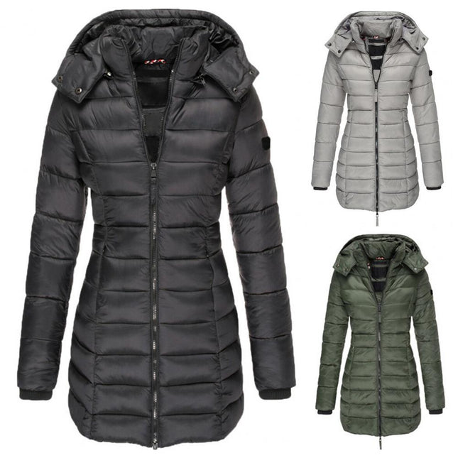 Slimfit Winterjas Dames | Warme Capuchonjas | Regular Fit | Modieuze Winterkleding | Belle Couture | Essentiële Warmte
