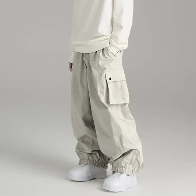 Uniseks Skibroek Dames & Heren | Warme Baggy Winterbroek | Comfortabele Outdoor Broek | Praktische Zakken | Ruime Pasvorm