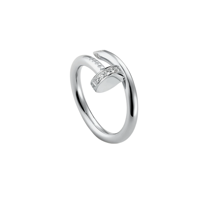 Soho Ring | Unieke Spijker Vorm | Modieuze Sieraden | Goud | Roségoud | Zilver | Ruwe Kracht & Luxe | Subtiele Sprankelende Steentjes | Industriële Elegantie | Eigentijdse Twist | Dagelijks & Speciale Gelegenheden