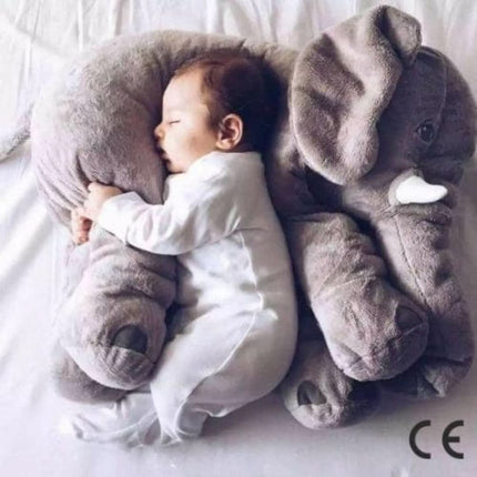 Knuffeldier Olifant XXL | Zachte Babykamer Decoratie | Hypoallergeen & Wasbaar | Veilig Speelgoed Kind | 60 cm Groot Pluche Speelmaatje | Comfort & Ondersteuning | Fotoshoot Accessoire | CE-gecertificeerd Speelkameraad | Rustgevende Geuren