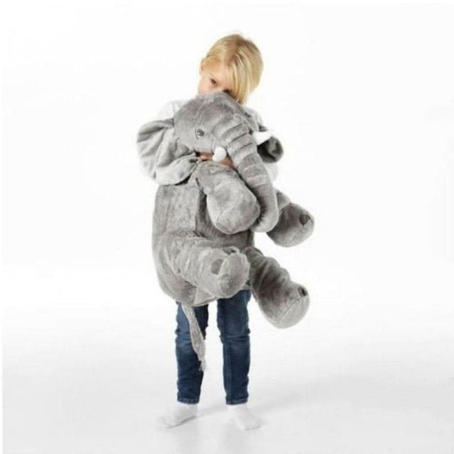 Knuffeldier Olifant XXL | Zachte Babykamer Decoratie | Hypoallergeen & Wasbaar | Veilig Speelgoed Kind | 60 cm Groot Pluche Speelmaatje | Comfort & Ondersteuning | Fotoshoot Accessoire | CE-gecertificeerd Speelkameraad | Rustgevende Geuren