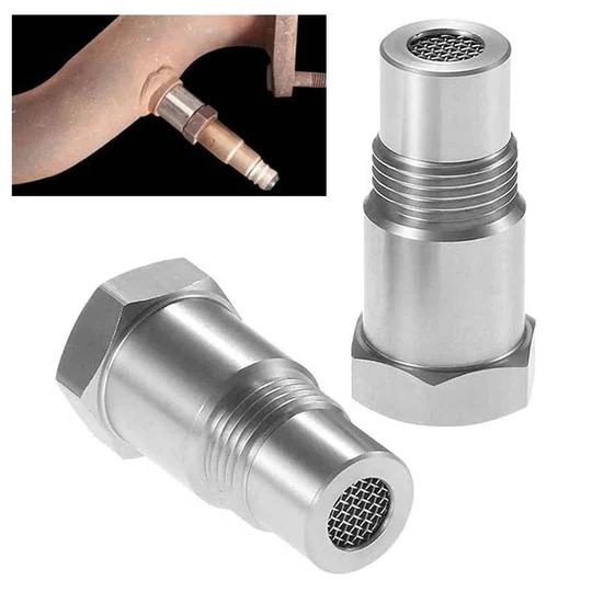 O2 Sensor Adapter Auto | CEL Fix M18x1.5 | Check Engine Light Eliminator | Past Op Diverse Uitlaatsystemen | Roestvrij Staal | Verbeterde Uitlaatprestaties | Vermindert Storingscodes | Compatibel Met Aftermarket Sportuitlaten