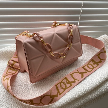 Savannah Dames Handtas Gewatteerd | Ketting Riem | Flap Klepsluiting | Crossbody Schoudertas | Verkrijgbaar in Vier Kleuren | Stijlvol Design | Veelzijdige Draagopties | Casual en Klassiek