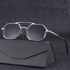 Carlo Aeroglasses | Zonnebril UV-bescherming Polariserend | Moderne Stijl Luxe Comfort | Zwart Zilver Goud | Duurzame Legeringsframes