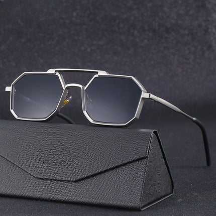 Carlo Aeroglasses | Zonnebril UV-bescherming Polariserend | Moderne Stijl Luxe Comfort | Zwart Zilver Goud | Duurzame Legeringsframes