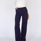Wijde Broek Dames Zwart - Dubbele Tailleband - Stijlvol & Comfortabel - Geschikt Voor Werk & Vrije Tijd - Perfect Voor Elke Gelegenheid | Regular Fit - Bewegingsvrijheid & Langer Draagcomfort | Essentiële Mode Basics