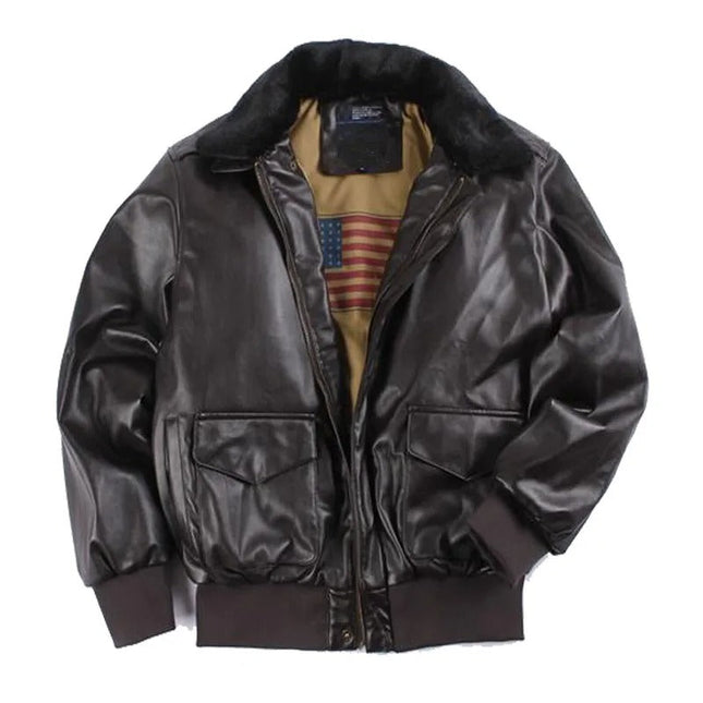 Vintage leren motorjas heren | Geïsoleerde winterjas | Hoogwaardig luxe leer | Klassieke motorstijl | Stijlvolle en veilige pasvorm