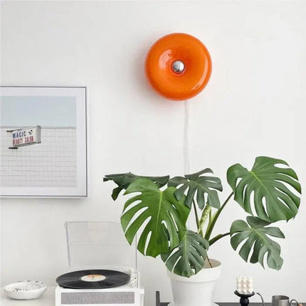 Donut Vorm LED Lamp | Modern Design | Energiezuinige Technologie | Dimbaar Licht | Glas en Metaal | Sfeervolle Verlichting | Elegante Tafellamp | 40W | Woonkamer Slaapkamer Kantoor | Verfijnde Functionele Verlichtingsoplossing