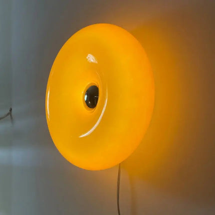 Donut Vorm LED Lamp | Modern Design | Energiezuinige Technologie | Dimbaar Licht | Glas en Metaal | Sfeervolle Verlichting | Elegante Tafellamp | 40W | Woonkamer Slaapkamer Kantoor | Verfijnde Functionele Verlichtingsoplossing