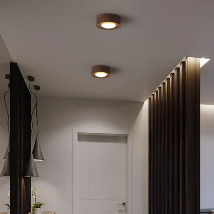 WoodenGlow Walnoot Houten Plafondverlichting | LED | Sfeervol Licht | Energiezuinig | Natuurlijke Warmte | Decoratief Design | Hoogwaardig Walnoothout | Energie-efficiënt | Verlichtingsoplossing | Stijlvolle LED Technologie