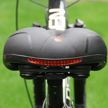 CLOUDCOMFORT PRO Zadel | Ergonomisch Fietszadel met Verlichting | Pijnvrij en Comfortabel | Schokabsorberend & Ademend | Duurzaam en Weerbestendig | Ideaal voor Lange Afstanden| Unisex| Premium Fietsaccessoire | Zacht Materialen