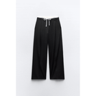 Damesbroek Dubbele Tailleband | Wijde Elegante Vrouwelijke Look | Regular Fit Comfort | Ideaal voor Werk of Vrije Tijd | Pas Bij T-shirts, Blazers, Overhemden | Dit Jaar Trendy Broeken voor Alle Gelegenheden